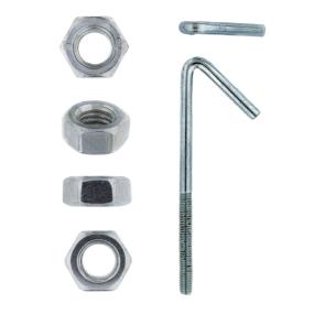 Hook Bolt & Nut - Zinc Plated